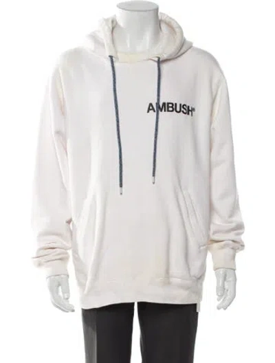 Pre-owned Ambush Graphic Print Crew Neck Hoodie In Neutral