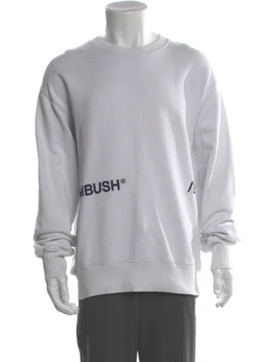 Pre-owned Ambush Graphic Print Crew Neck Sweatshirt In Gray