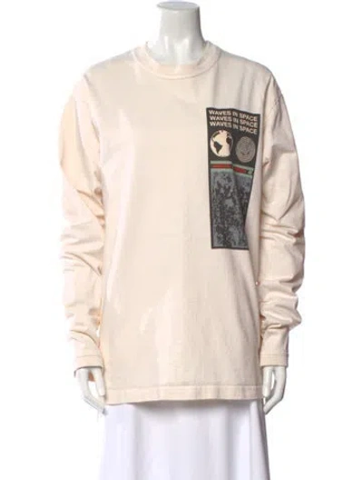 Pre-owned Ambush Graphic Print Crew Neck Sweatshirt In Neutral