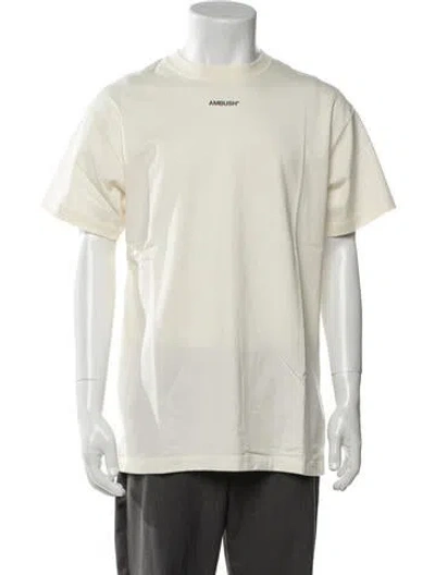 Pre-owned Ambush Graphic Print Crew Neck T-shirt In Neutrals