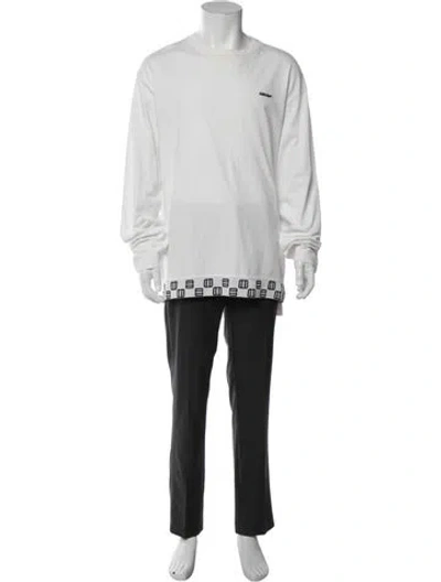 Pre-owned Ambush Graphic Print Crew Neck T-shirt In White