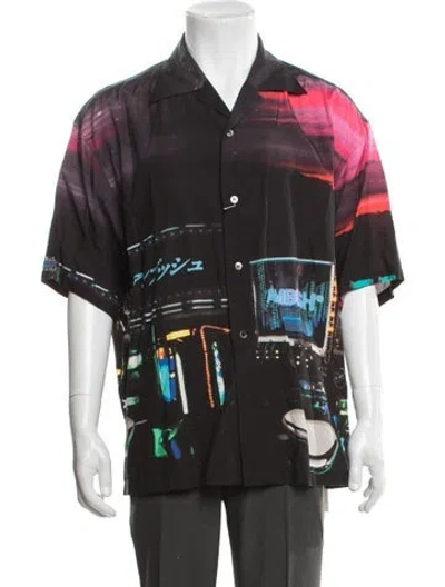 Pre-owned Ambush Graphic Print Short Sleeve Shirt In Black