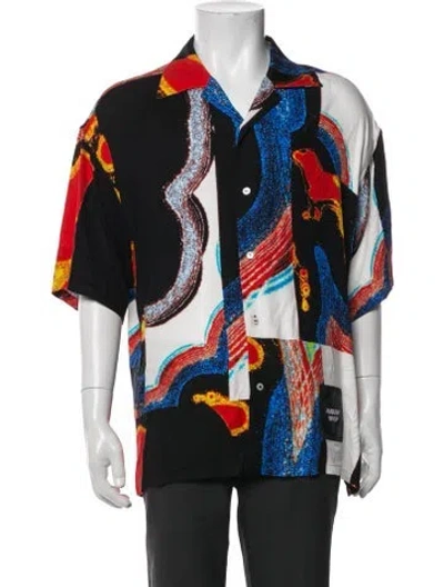 Pre-owned Ambush Graphic Print Short Sleeve Shirt In Black