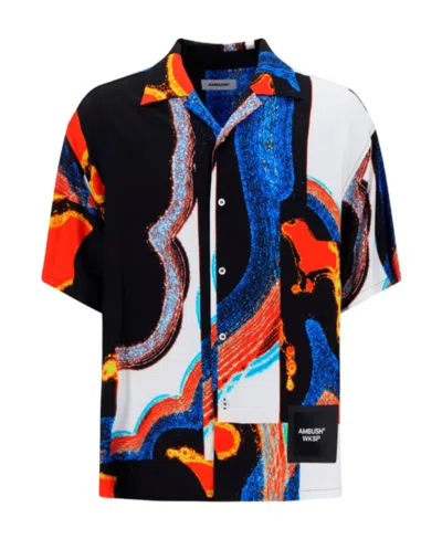 Ambush Graphic-print Short-sleeved Shirt In Black