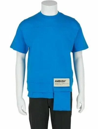 Pre-owned Ambush Graphic Print T-shirt W/ Tags In Blue