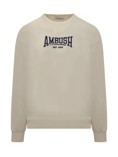 Ambush Graphic Sweatshirt In Tofu Insignia Bl