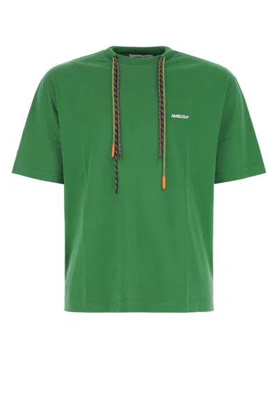 Ambush Grass Green Cotton T-shirt In 5510