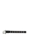 Ambush Grommet Leather Bracelet In Black
