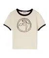 Ambush Emblem Print Cotton T-shirt In White