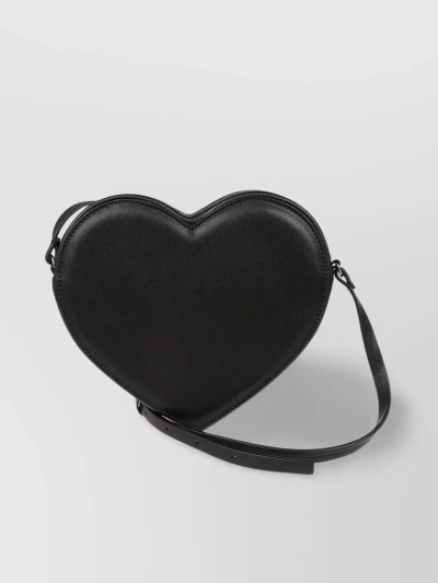 Ambush Flat Heart Crossbody In Black