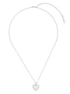 Ambush Heart Charm Necklace In シルバートーン