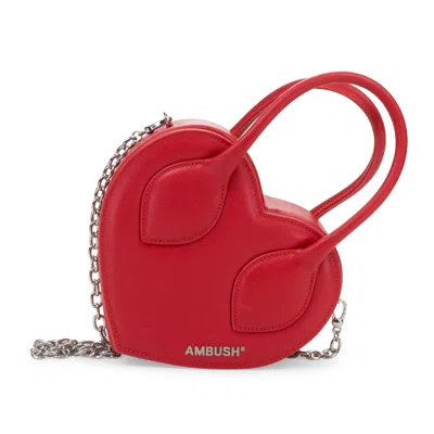 Ambush Heart Handle Bag In Red