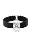 Ambush Heart-charm Clasp Fastened Bracelet In Grey