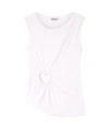 Ambush Cut Out Hearts White Top In White