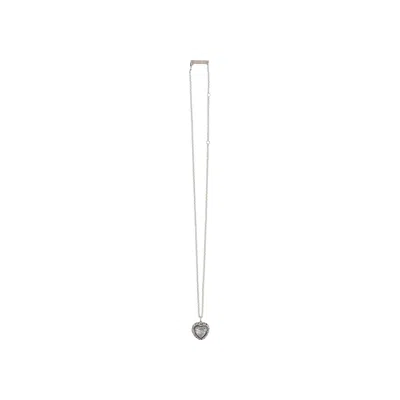 Pre-owned Ambush Heart Ring Charm Necklace 'silver'