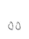 Ambush Mini Heart Hoop Earrings In Silver