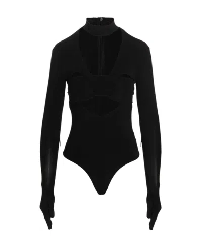AMBUSH AMBUSH HEART SHAPED GLOVES LONG-SLEEVED BODYSUIT