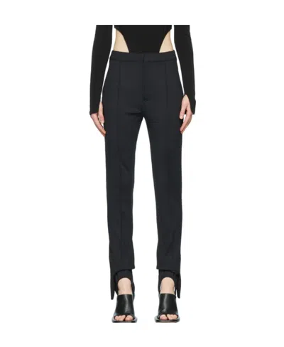 Ambush High-waisted Stirrup Trousers In Black