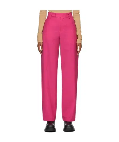 Ambush High-waisted Tailored Trousers In Fuchsia