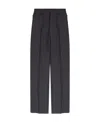Ambush High-waisted Virgin-wool Trousers In Black