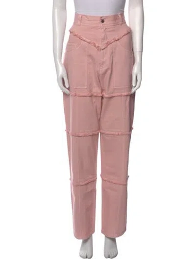 Pre-owned Ambush High-rise Straight Leg Jeans In Pink