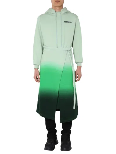 Ambush Hooded Dress In Green