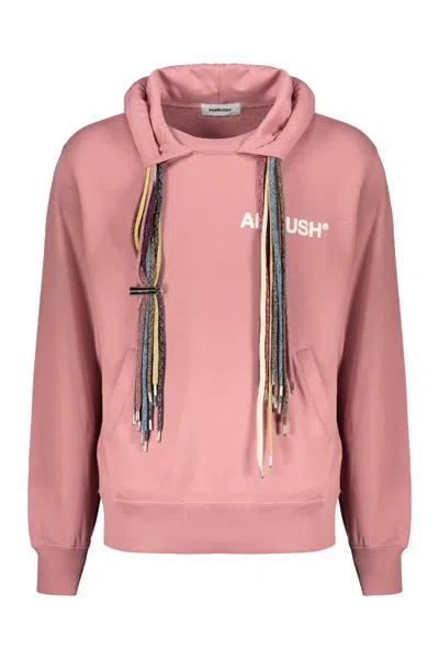 Ambush Hooded Sweatshirt In Pink
