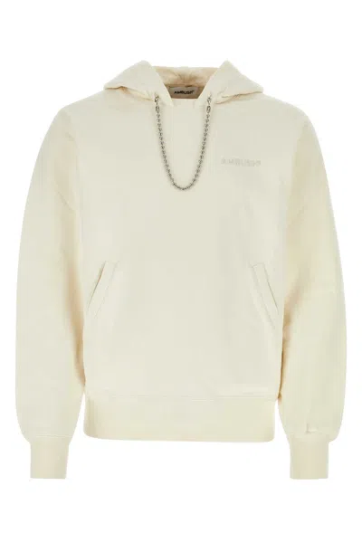 AMBUSH AMBUSH IVORY COTTON SWEATSHIRT