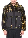 Ambush Printed Teddy Puffer Jacket In Black