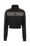 Ambush High Collar Ribbed Knitwear Sweatshirt In Tap Shoe Rabbit