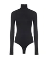 Ambush Jacquard Turtleneck Top In Black