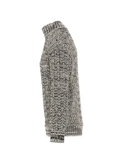 Ambush Jacquard-knit Crew-neck Sweater In Gray
