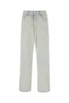 Ambush Frayed Hem Denim Trousers With Metal Detail In Blue