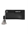 Ambush Leather Lighter Case Keychain In Black