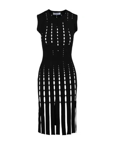 Ambush Knitted Cut-out Dress Woman Midi Dress Black Size M Viscose, Polyester