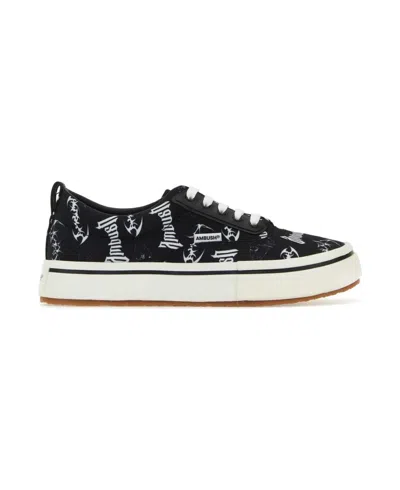 Ambush Lace Up Canvas In White