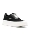 Ambush Lace-up Flatform Sneakers In Black