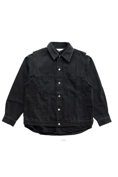 Ambush Layered Denim Shirt Black