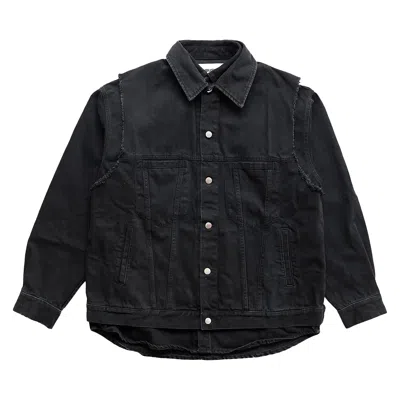 Pre-owned Ambush Layered Denim Shirt 'black' | Men's Size Xxl