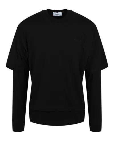 Ambush Layered Long Sleeve T-shirt In Black