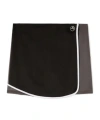 Ambush Layered Pleated Miniskirt In Black