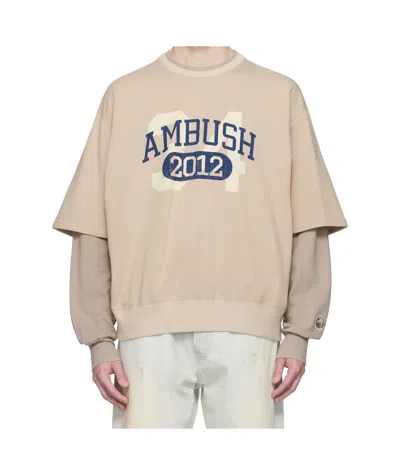 Ambush Layered Pullover In Beige