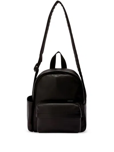 Ambush Leather Crossbody Backpack In 黑色