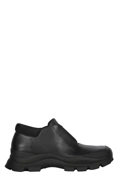 Ambush Leather Lace-up Shoes In Black