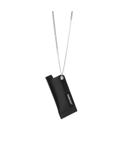 AMBUSH LEATHER LIGHTER CASE NECKLACE