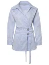 Ambush Striped Shirt Dress In Blue