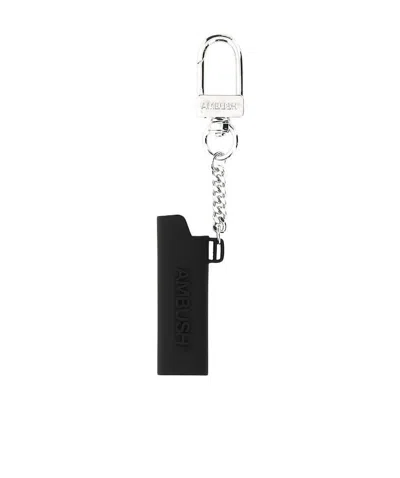 AMBUSH AMBUSH LOGO EMBOSSED KEY RING