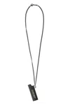 Ambush Chain Necklace With Lighter Case Pendant In Silver