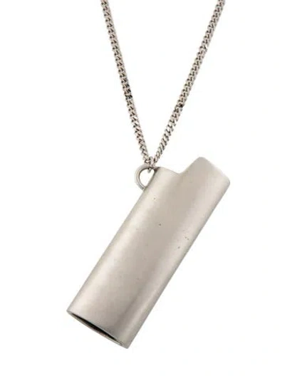 Pre-owned Ambush Lighter Pendant Necklace, 27.5" In Multicolor