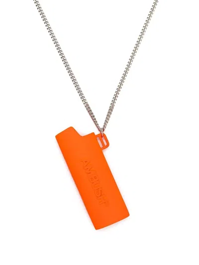 Ambush Lighter Pendant Necklace In Orange